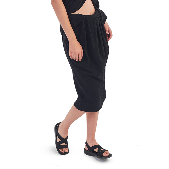 JO NO FUI BLACK MIDI SKIRT | WOMENS SIZE 29 - Picture 2 of 4